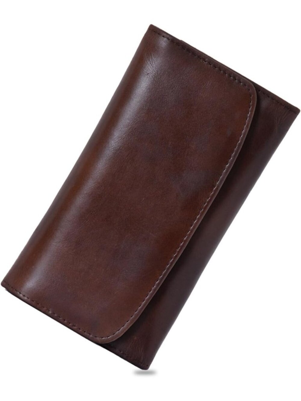 Stylish RFID Blocking Leather Wallet for Women - Large Trifold Clutch, 13 Card